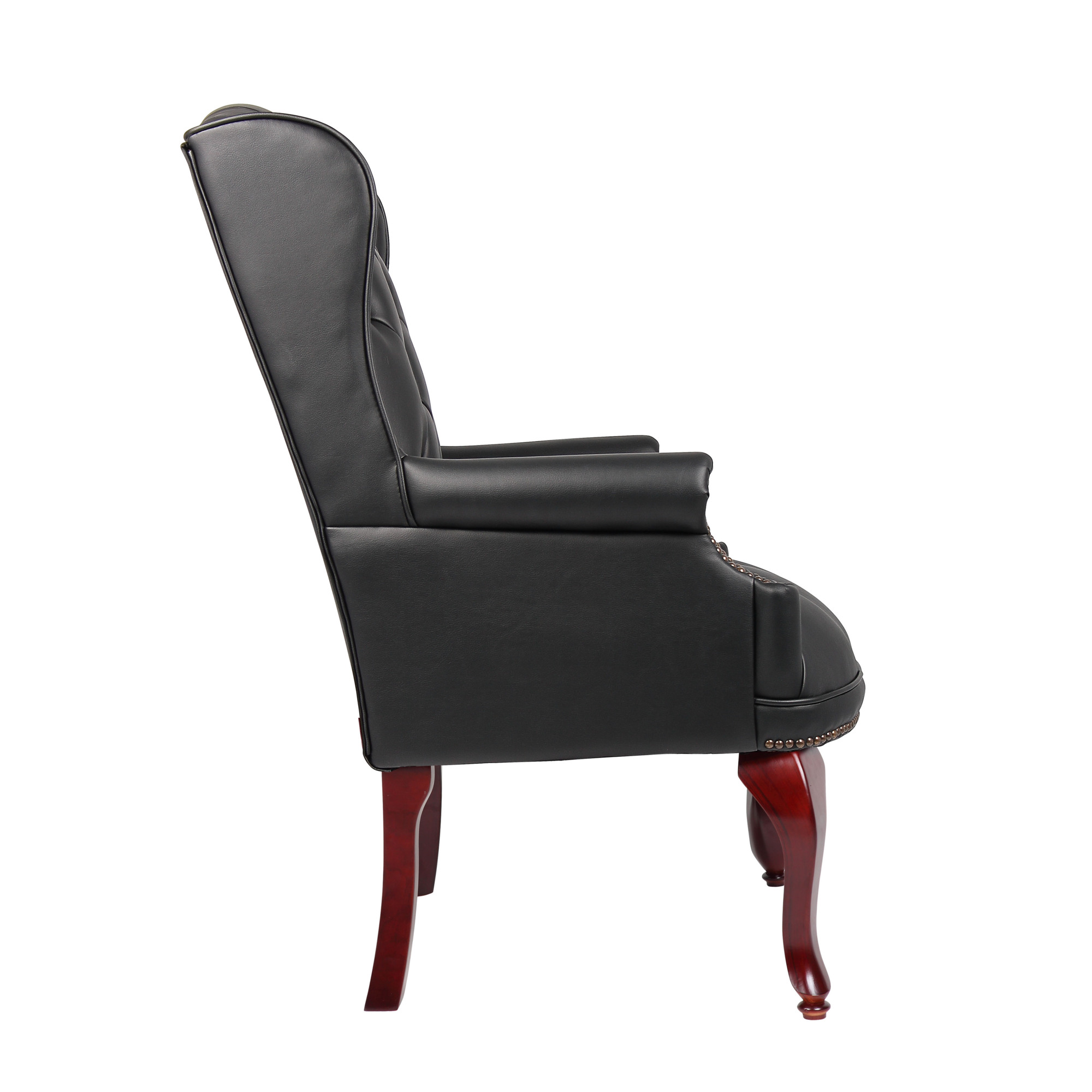 Norstar BOSS, Wingback Traditional Guest Chair In Black, Included (qty.) 1 Model# B809-BK